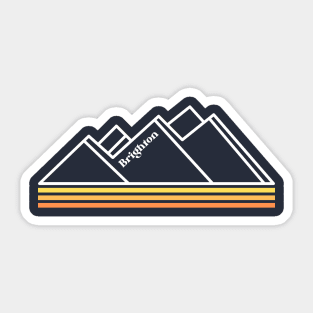 Brighton Utah Retro Vintage Mountain Sticker